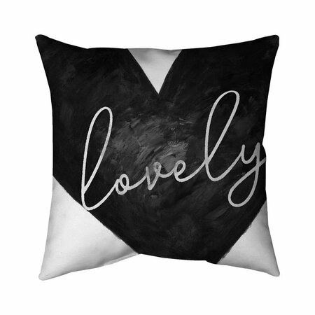 BEGIN HOME DECOR 20 x 20 in. Lovely-Double Sided Print Indoor Pillow 5541-2020-QU28